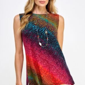 Print Boat Neckline-53524
