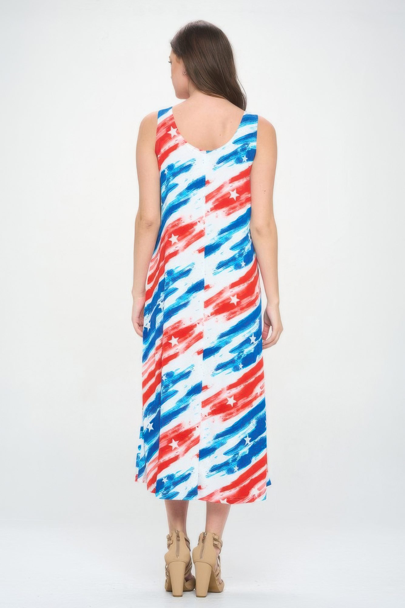 Bns Florida Print Tank Long Dress-53607