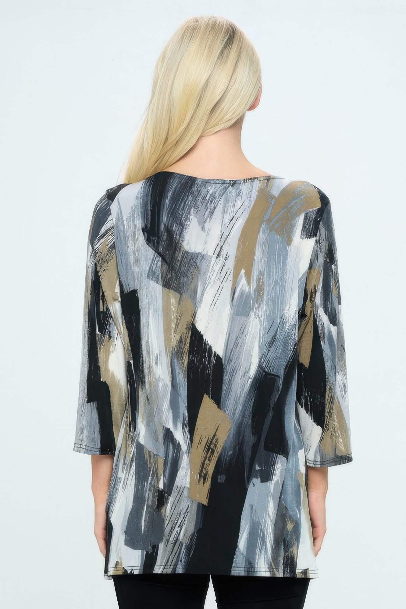 Bns Relaxed Neck Line Contrast Tunic-53628