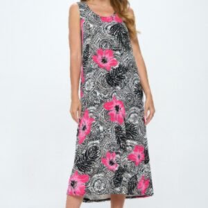 Bns Print Long Tank Dress-53860