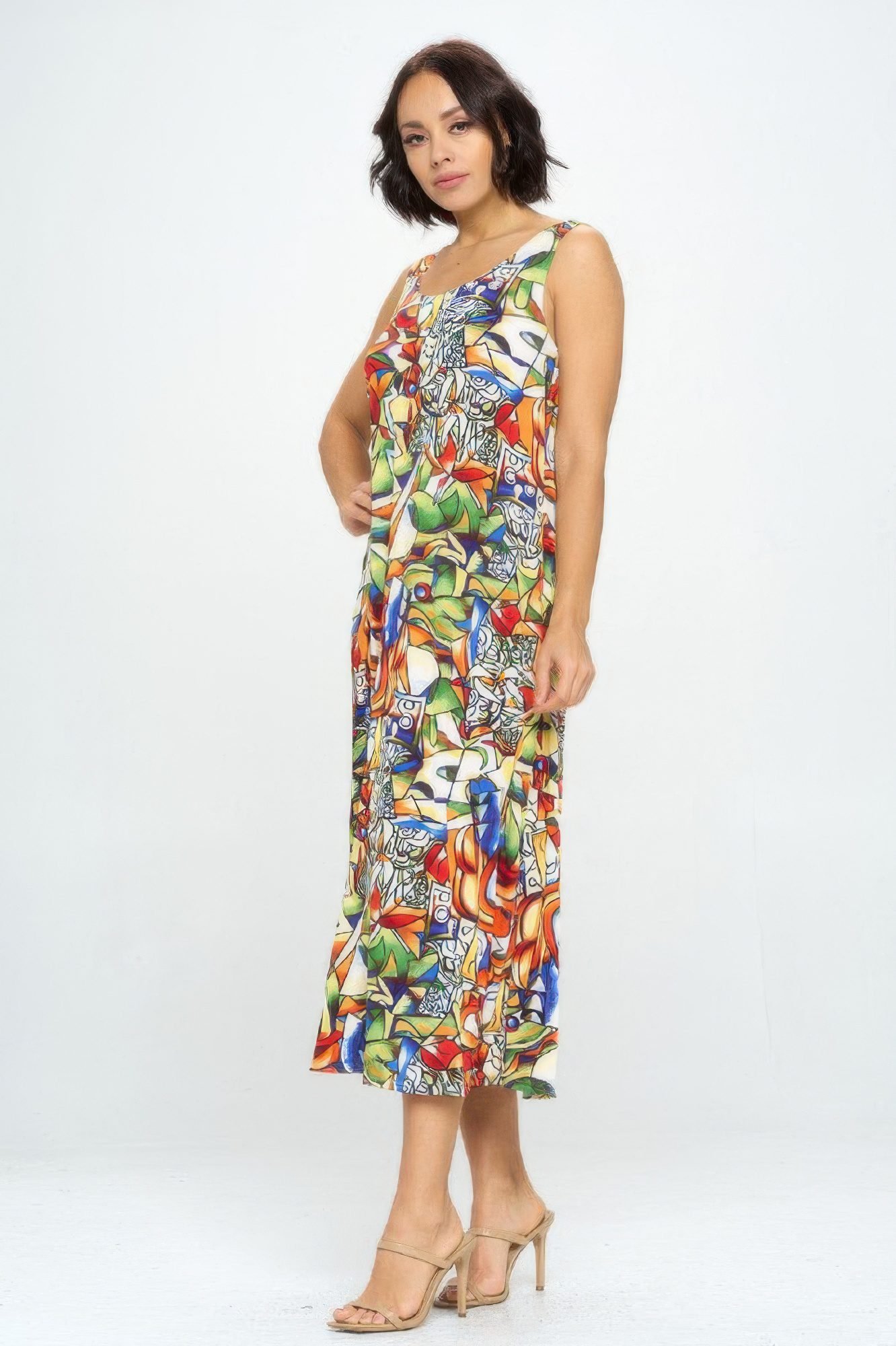 Bns Print Long Tank Dress-53861