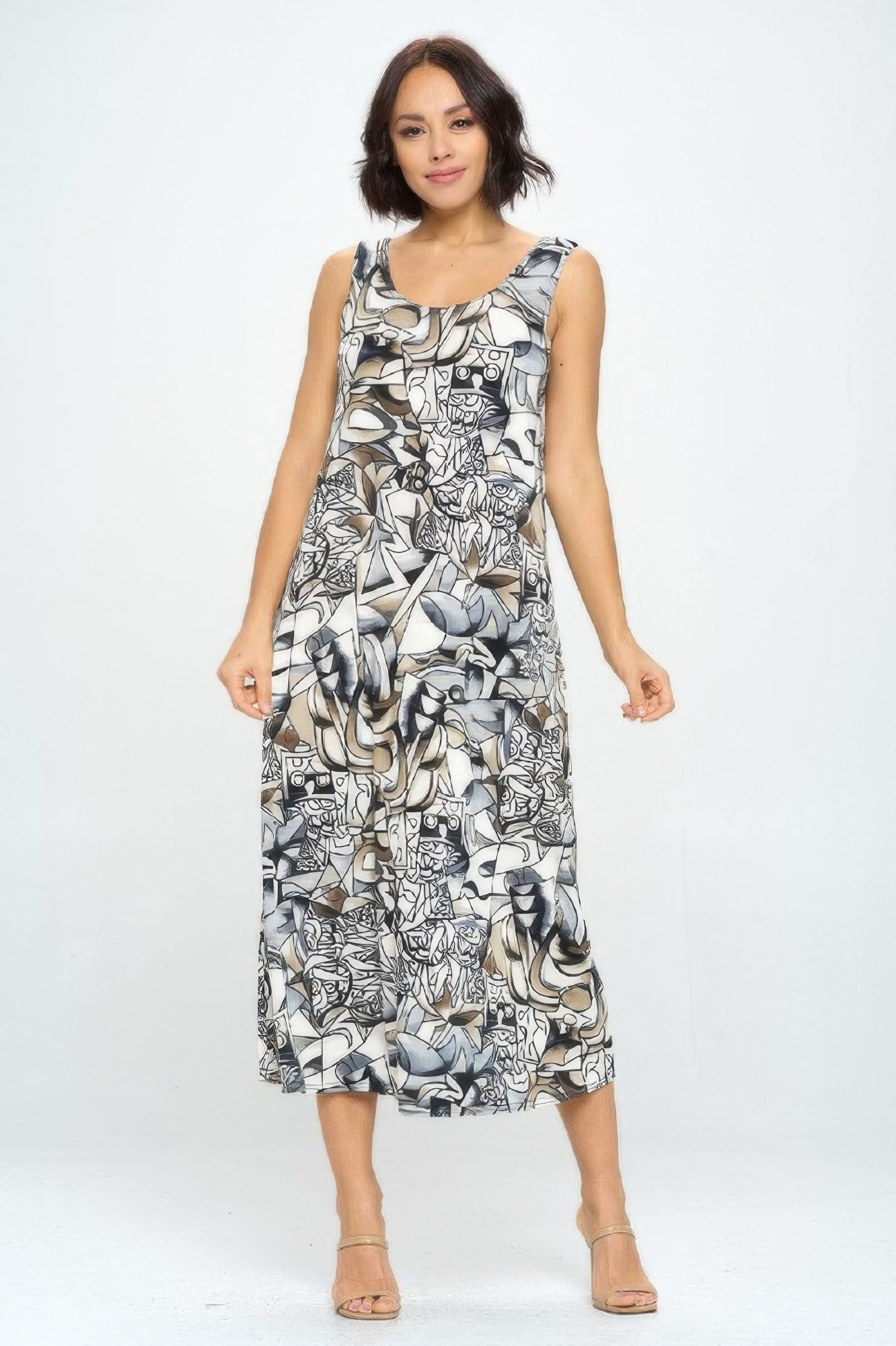 Bns Print Long Tank Dress-53861