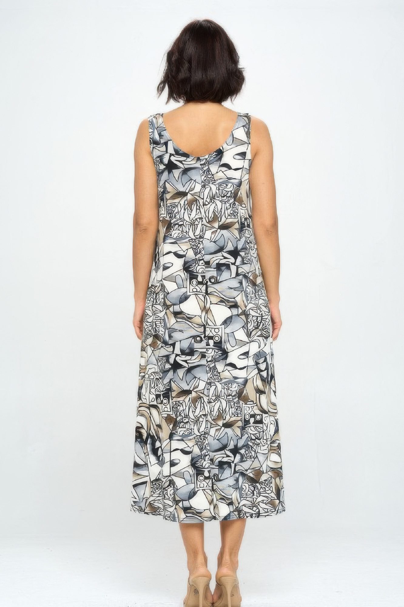 Bns Print Long Tank Dress-53861