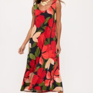 Print Bns Tank Long Dress-53929