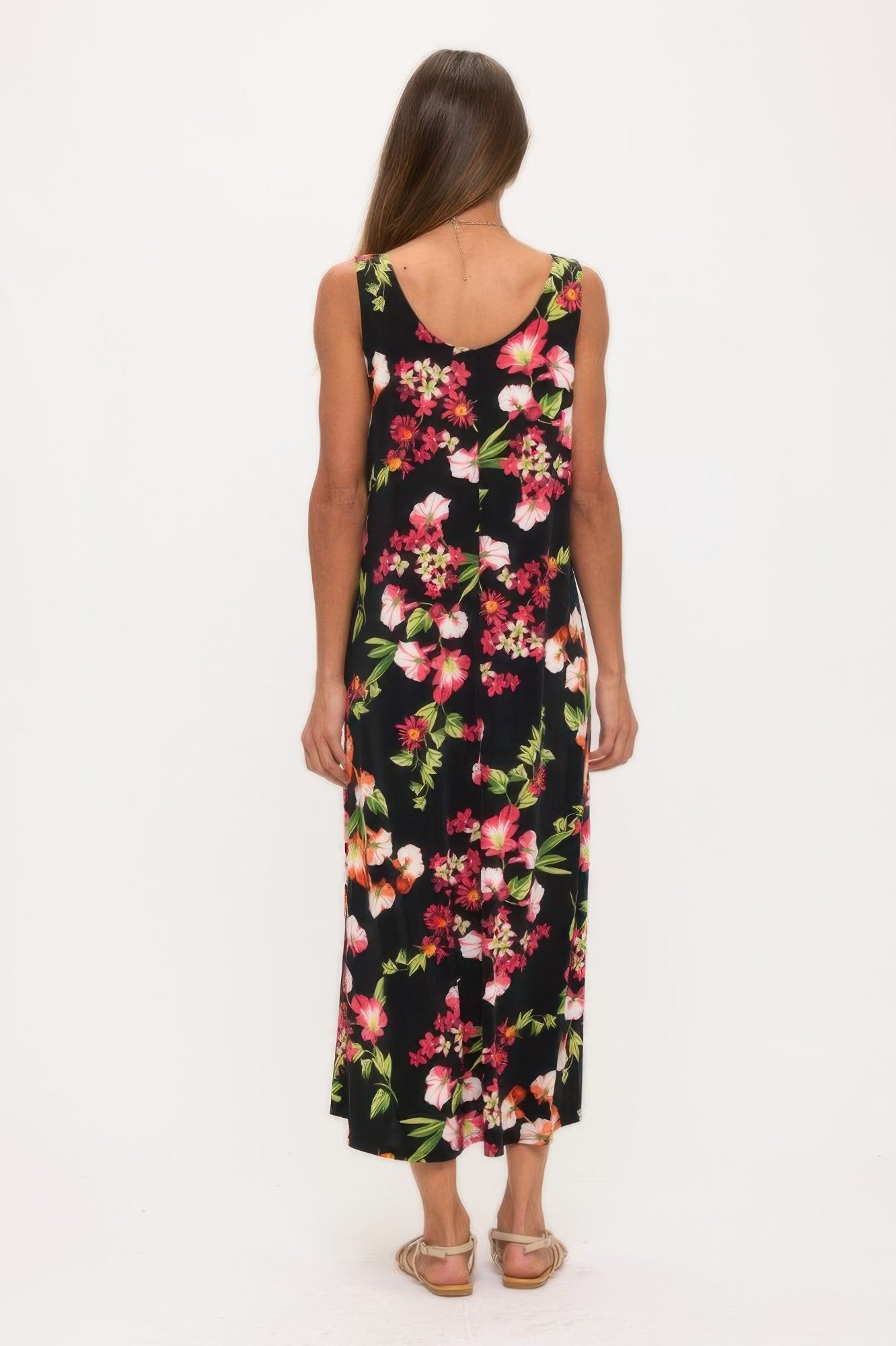 Print Bns Tank Long Dress-53938
