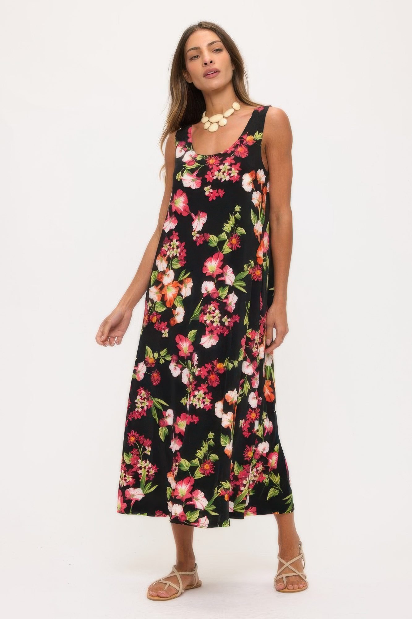 Print Bns Tank Long Dress-53938