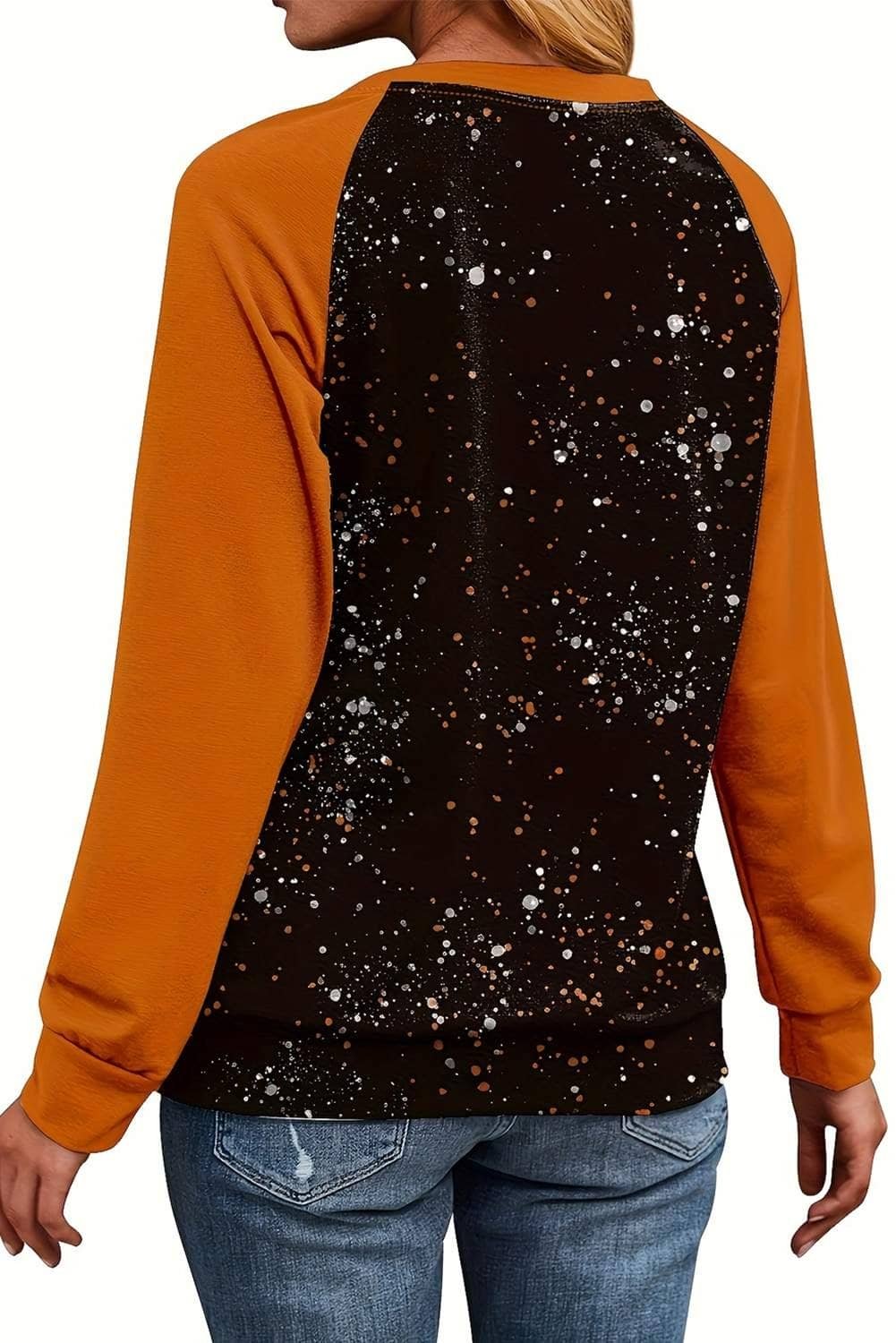 Gold Flame It'S Fall Yall Halloween Pumpkin Graphic Bleached Top