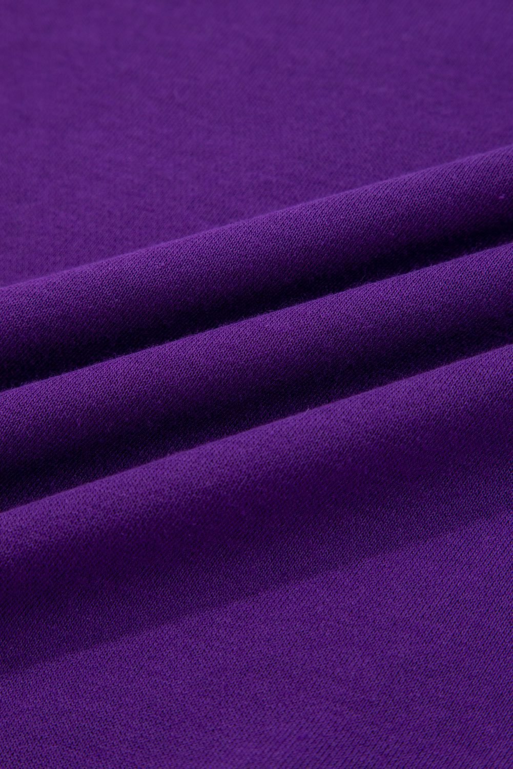 Tillandsia Purple Varsity Stripe Detail Drop Shoulder Pullover Mini Skirt Set