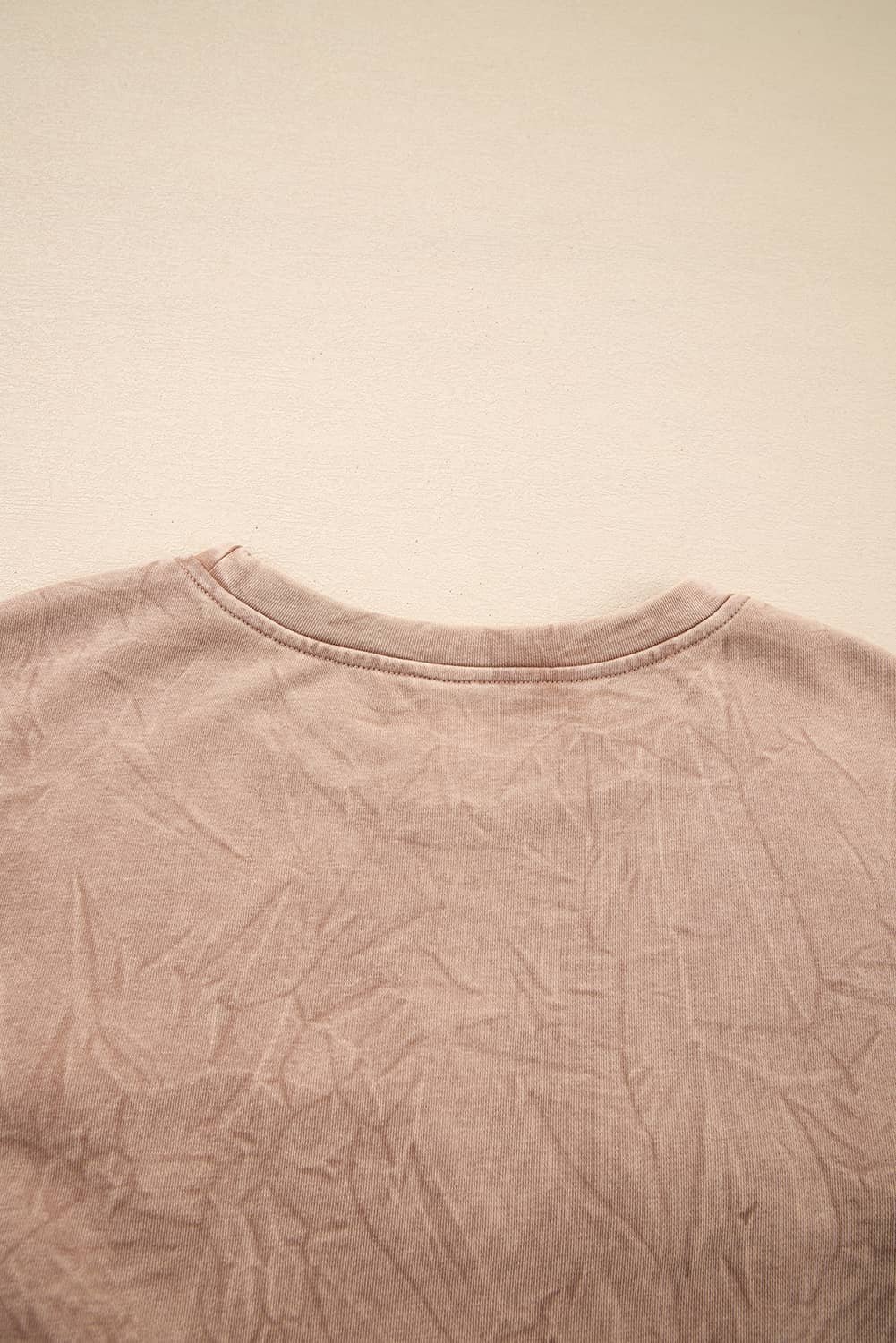 Dune Saved By Grace Letter Embroidery Mineral Wash Loose Sweatshirt