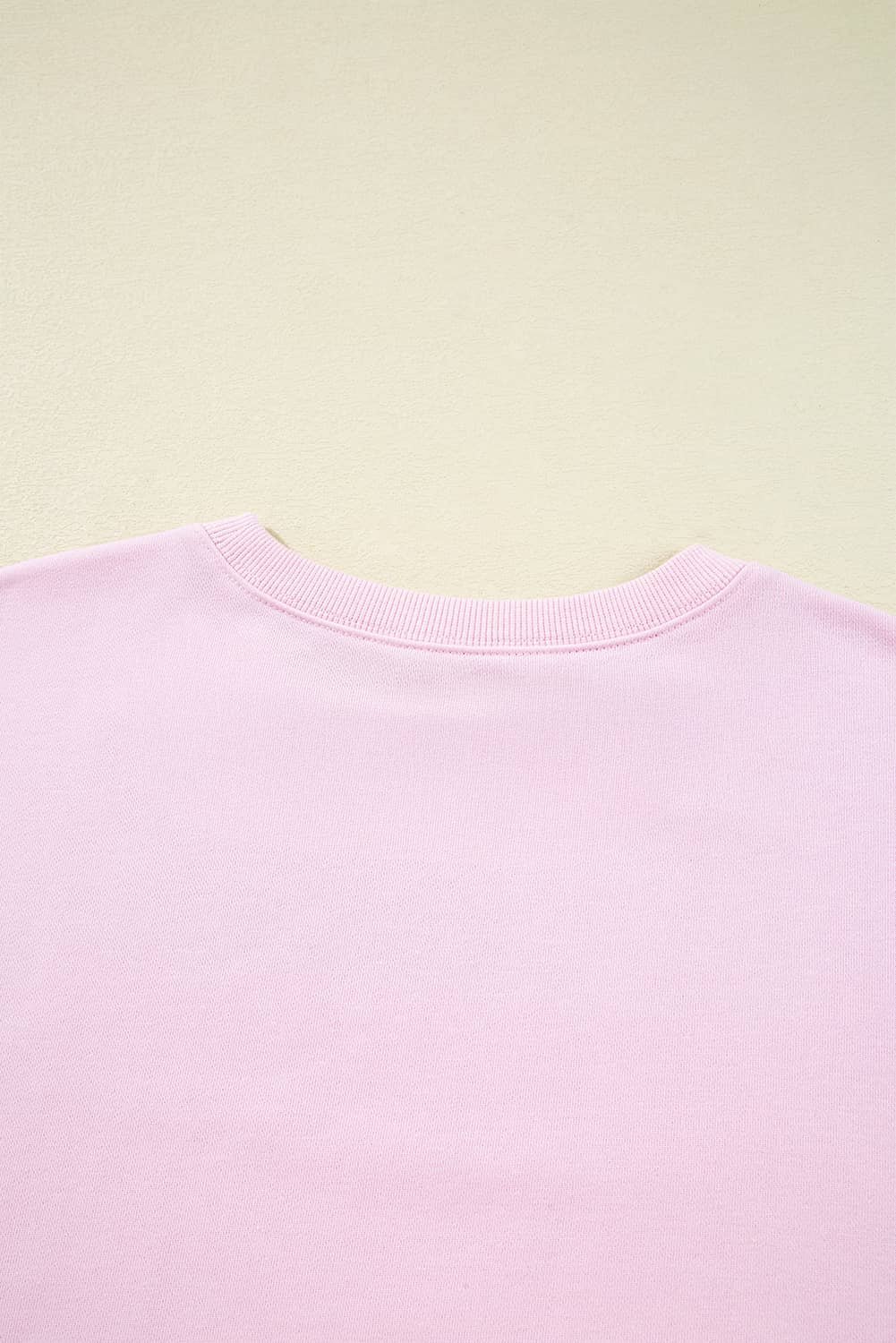 Pink Game Day Football Rugby Print Casual Sweatshirt