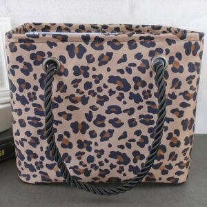 Leopard Waterproof Canvas Toiletry Bag