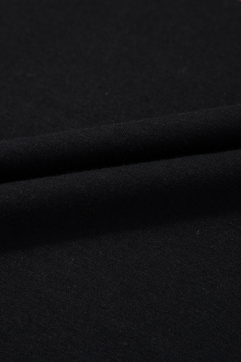 Black Mama Letter Graphic Neon T Shirt