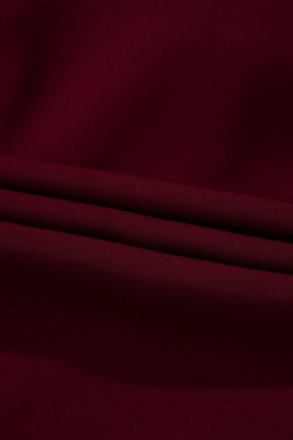 Red Dahlia Collar Tab Sleeve Zip Up Flap Detail Jacket