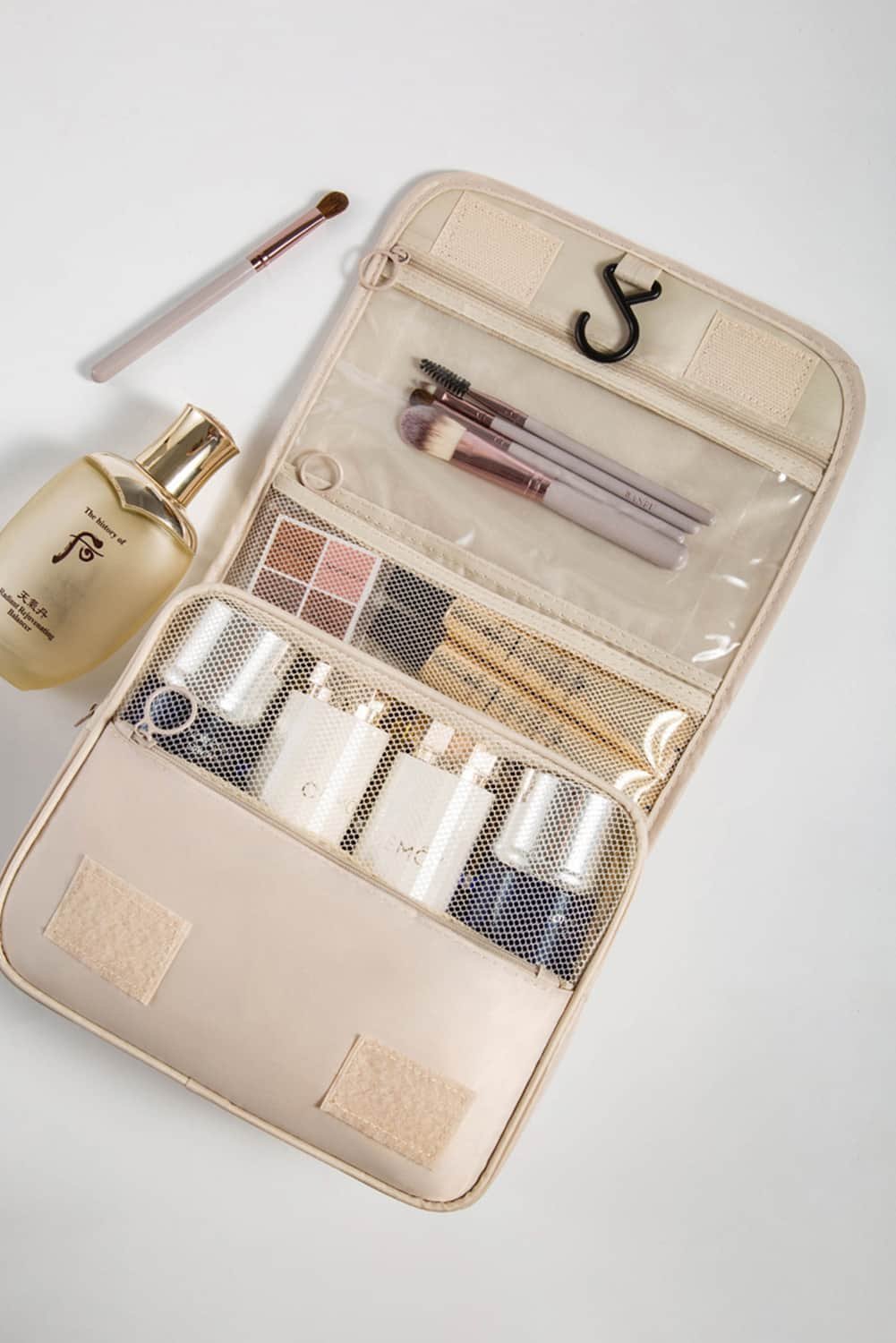 Apricot Multi-Functional Make Up Organizer Travel Toiletry Bag