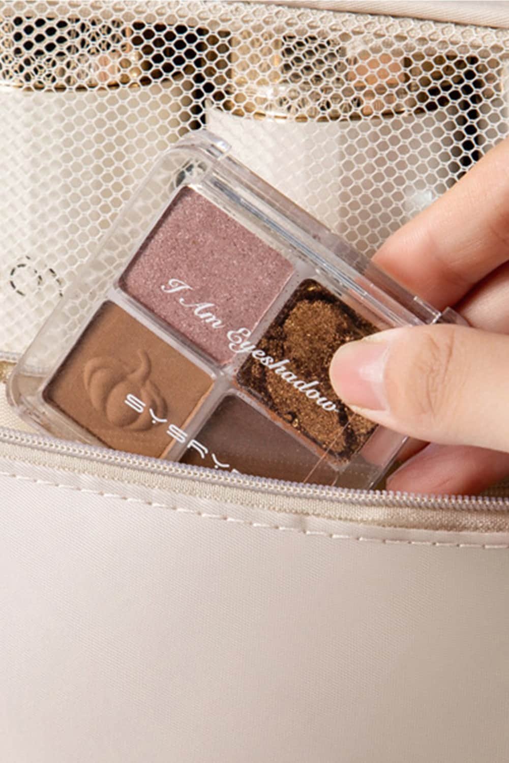 Apricot Multi-Functional Make Up Organizer Travel Toiletry Bag