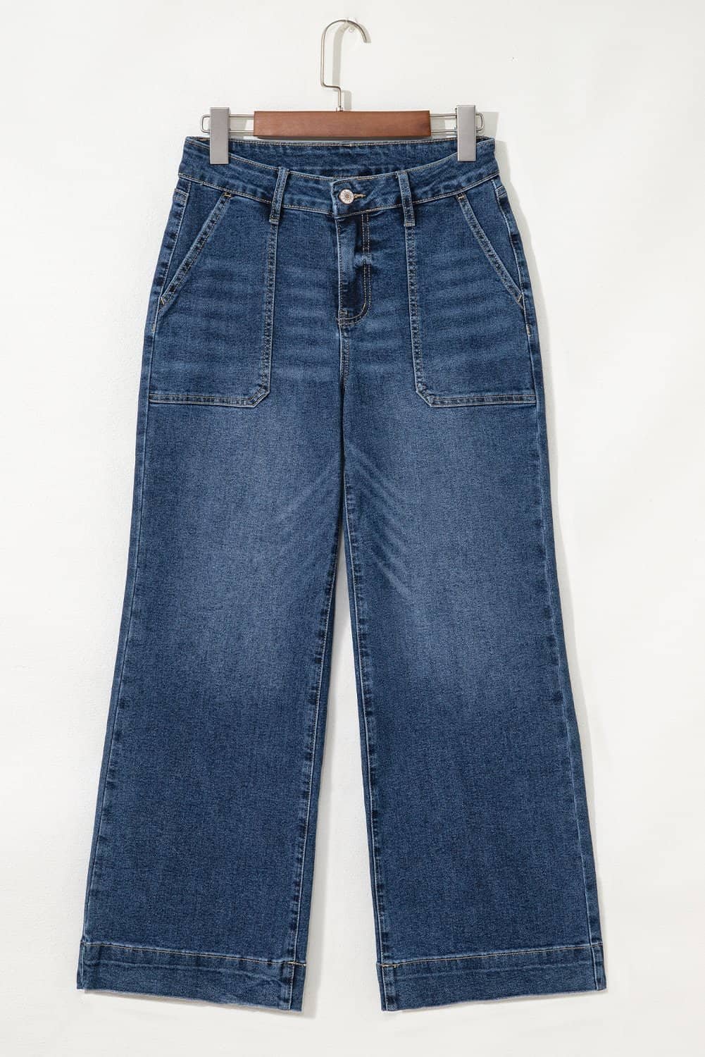 Ashleigh Blue Cropped High Rise Wide Leg Jeans