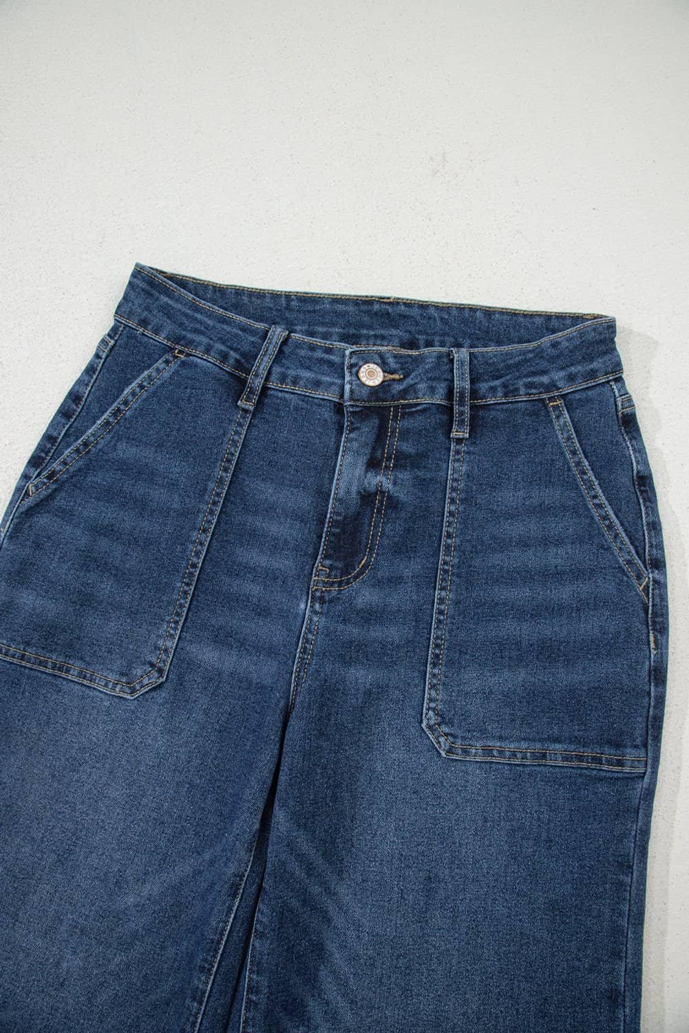 Ashleigh Blue Cropped High Rise Wide Leg Jeans