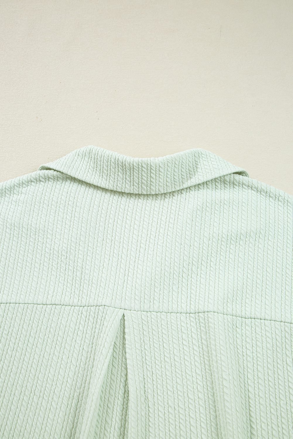 Clearly Aqua Textured Patched Chest Pocket Shirt And Pants Set