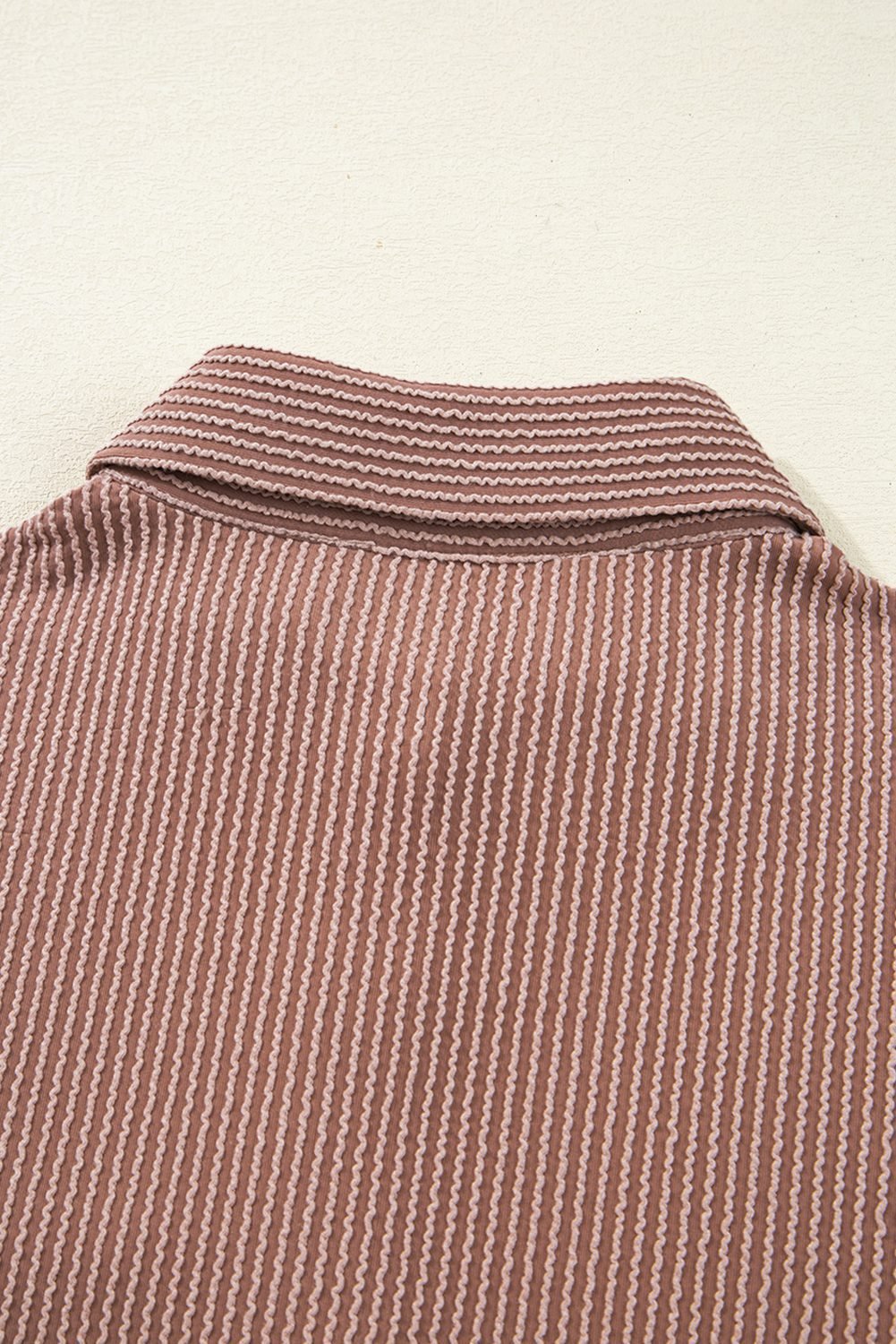 Dark Khaki Leopard Patched Twisted Ribbed Western Casual Shacket