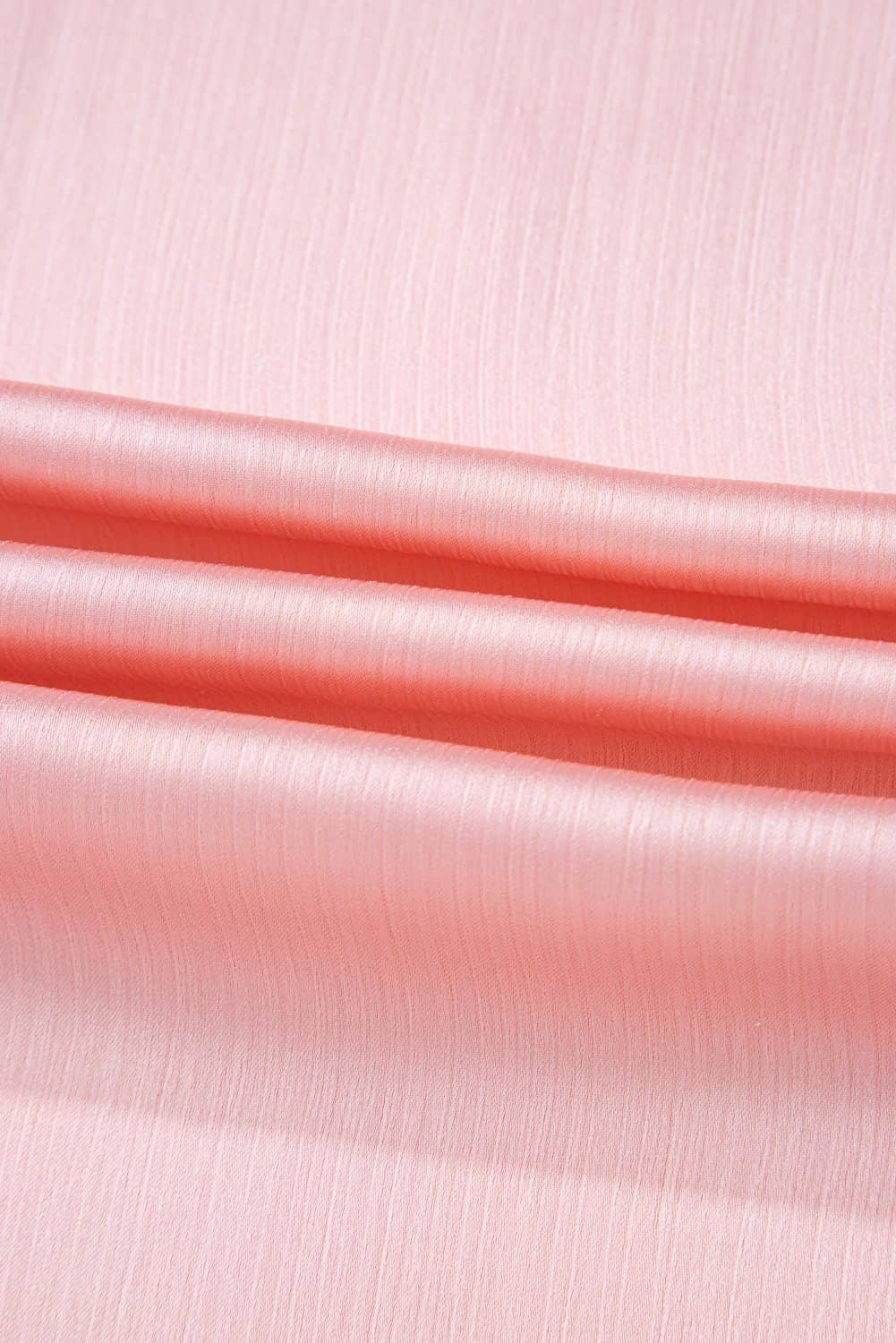 Pink Metallic Gloss Short Batwing Sleeve Plus Size Top