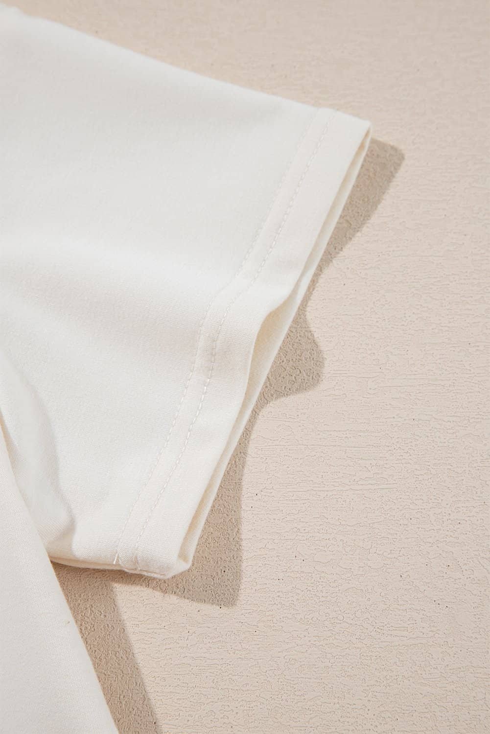 Beige 2Pcs Cropped Tee And Ruffle High Waist Skort Set