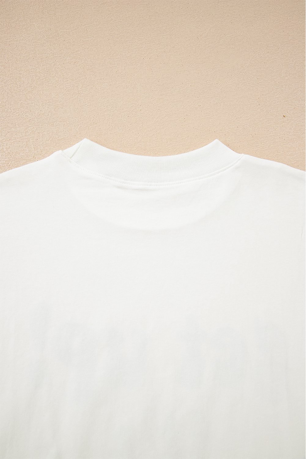 Beige Game Day Slogan Printed Half Sleeve Oversize T Shirt