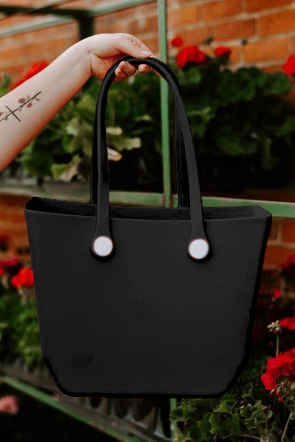 Black Waterproof Self-Assembly Detachable Straps Eva Tote Bag