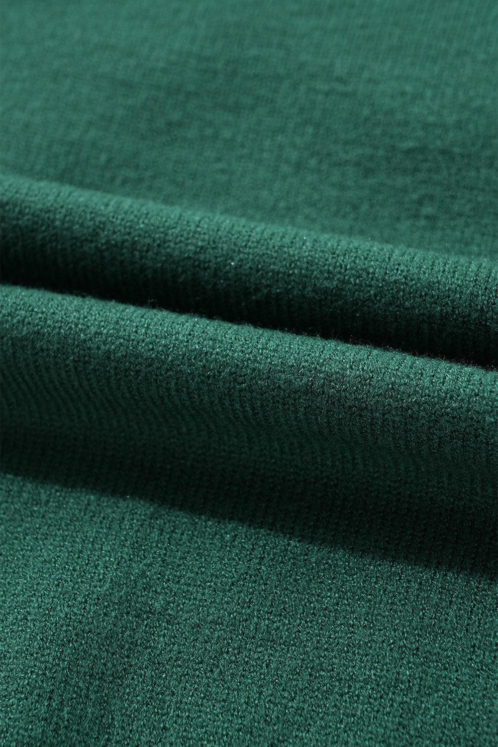Blackish Green Pearl Beaded Merry Casual Sweater