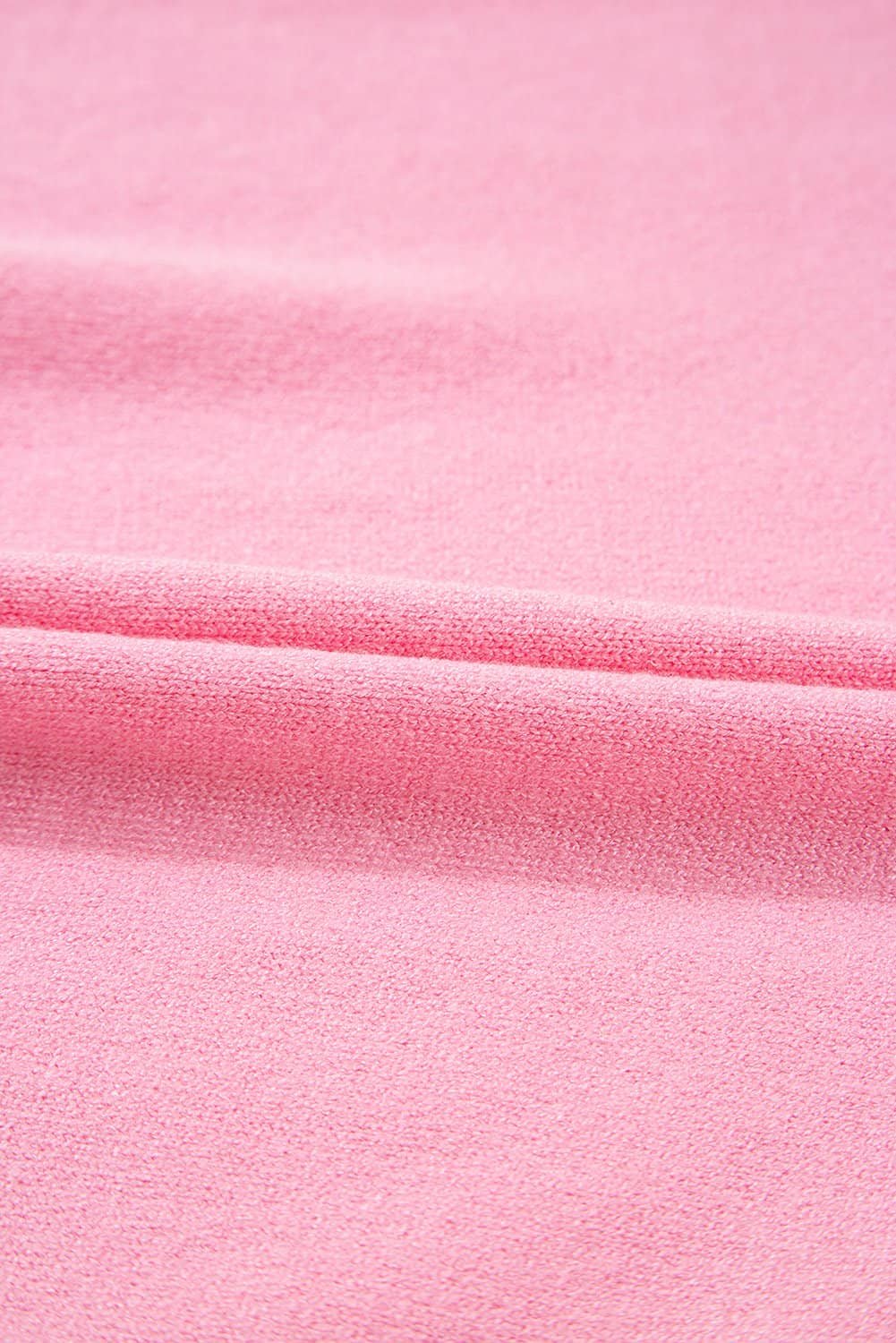 Bonbon Colorblock Bow V-Shape Cut Back Short Sleeve Sweater
