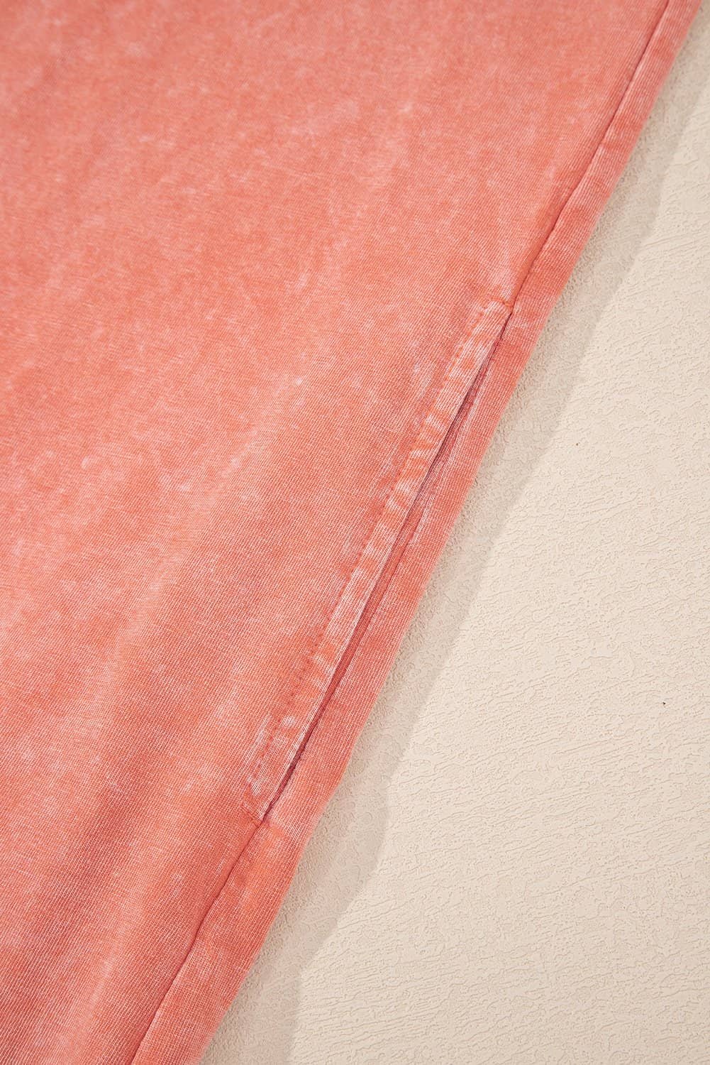 Flamingo Mineral Wash Tank Mini Dress With Pockets