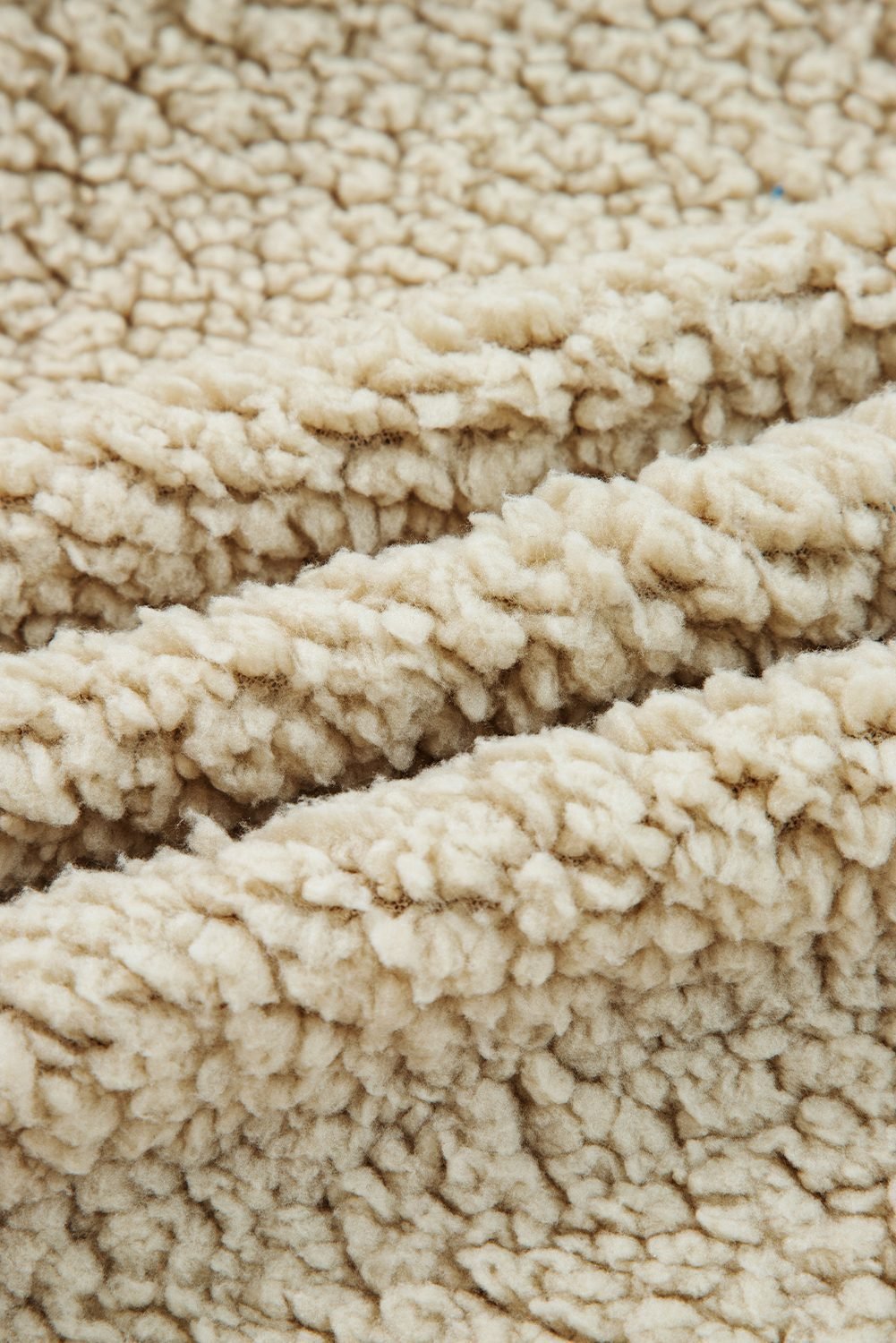 Khaki Vintage Floral Printed Sherpa Lined Hooded Jacket