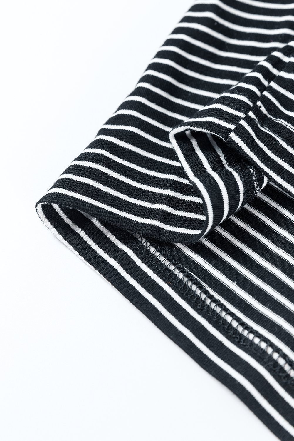 Black White Striped Print Buttoned Wide Leg Sleeveless Jumpsuit