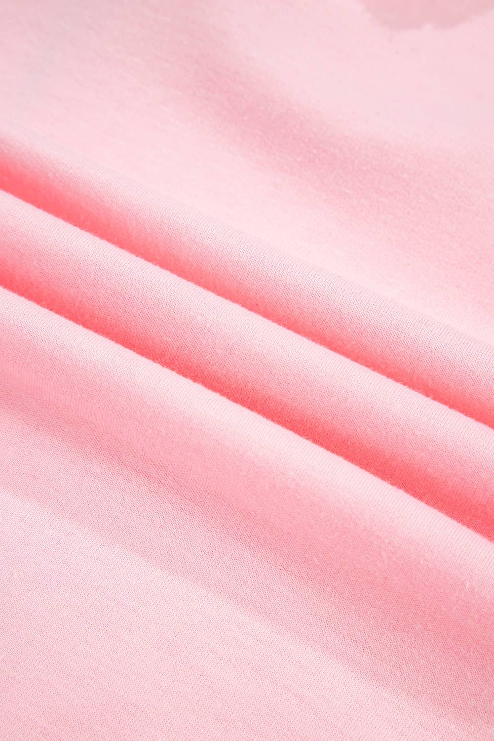 Pink Peter Pan Lace Embellished Neck Collision Sweatshirt And Skirt Two Piece Set