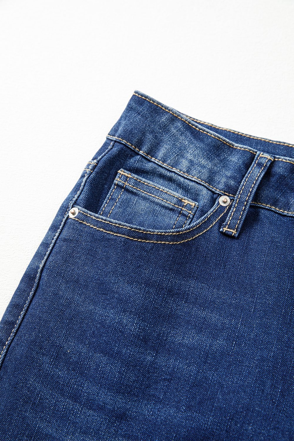 Sail Blue Western Stitch Patched Pocket Bootcut Jeans