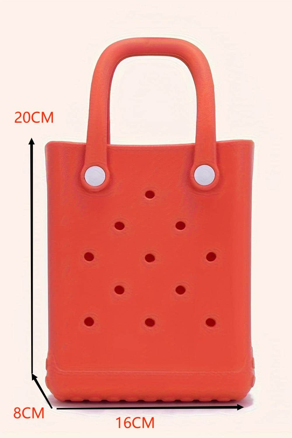 Fiery Red Waterproof Eva Hollow Tote Bag