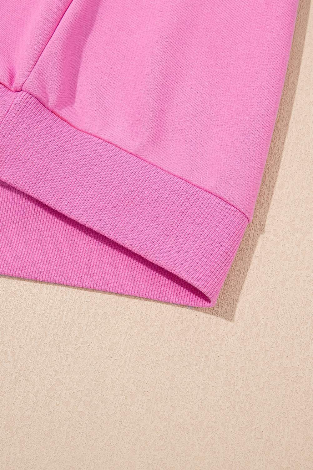 Bonbon Striped Accent Pullover And Shorts Two Piece Casual Set