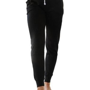 Black Drawstring Waist Pocketed Joggers