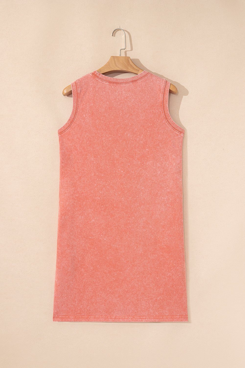 Flamingo Mineral Wash Tank Mini Dress With Pockets