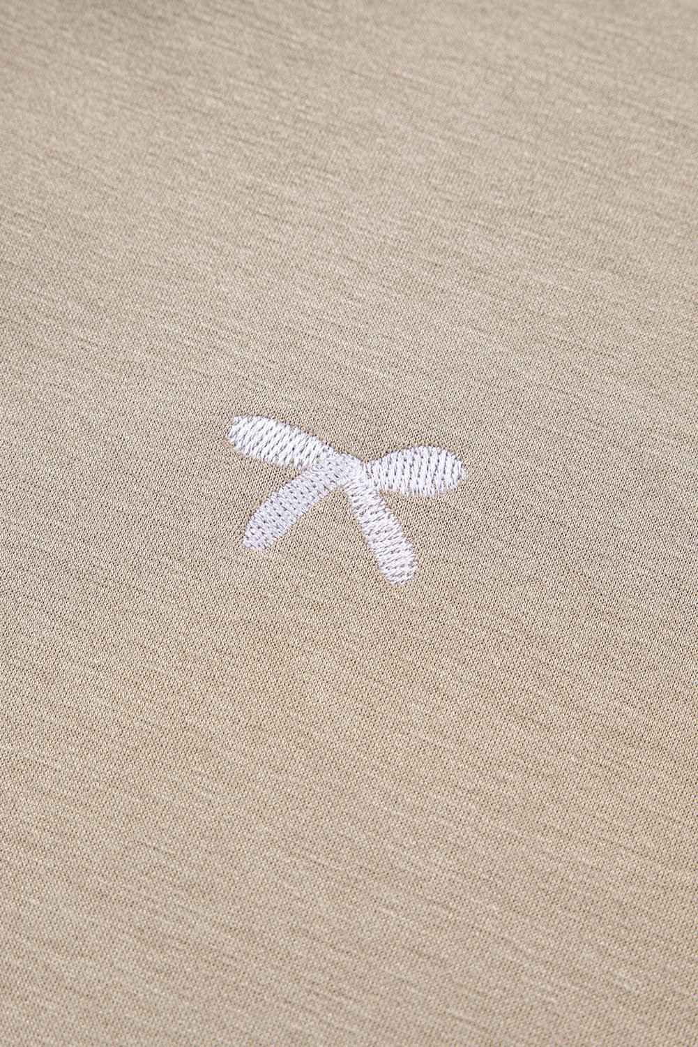 Goat Contrast Bow Embroidered Zip Up Jacket Hoodie