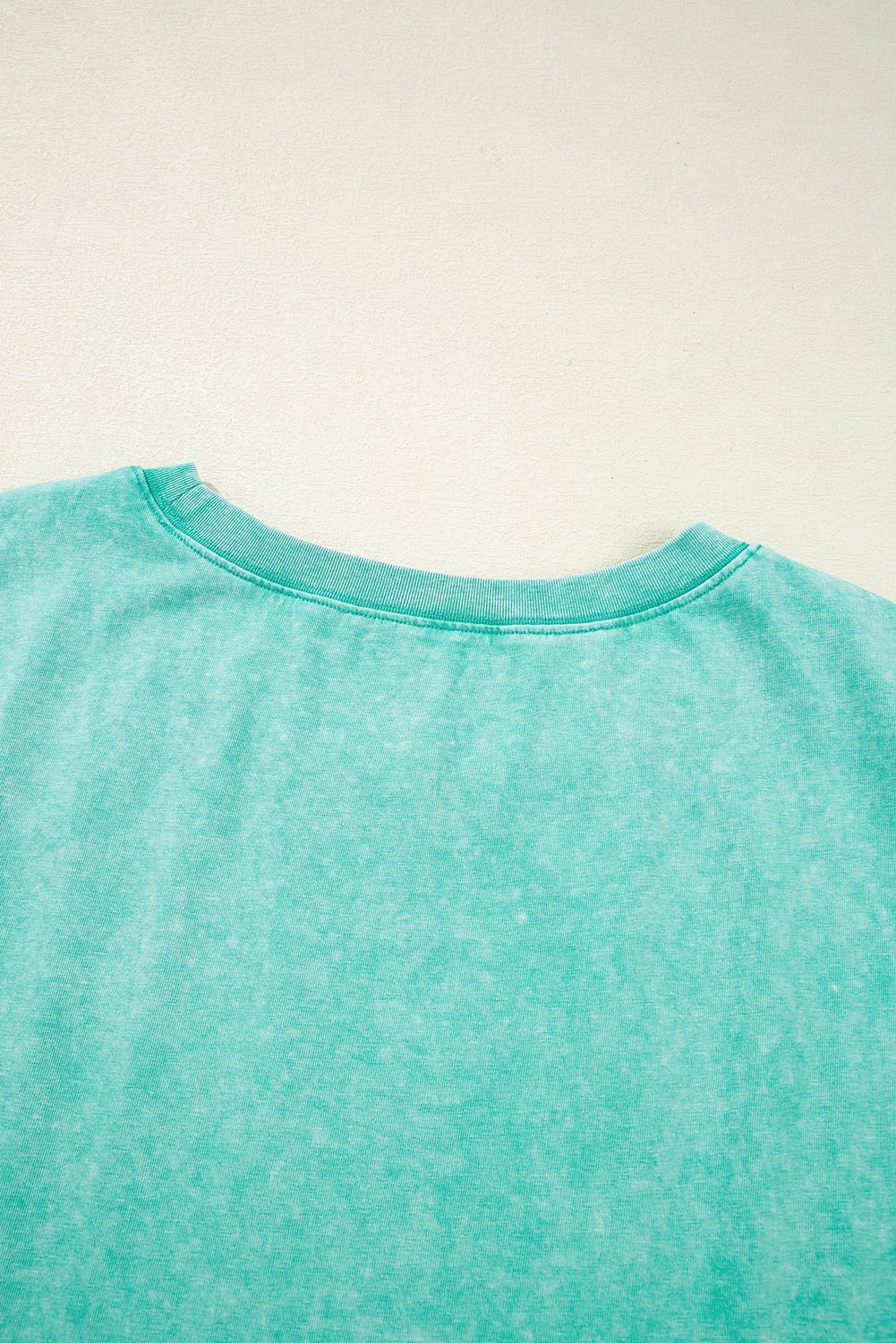 Clearly Aqua Mineral Wash Pocketed T-Shirt Long Dress