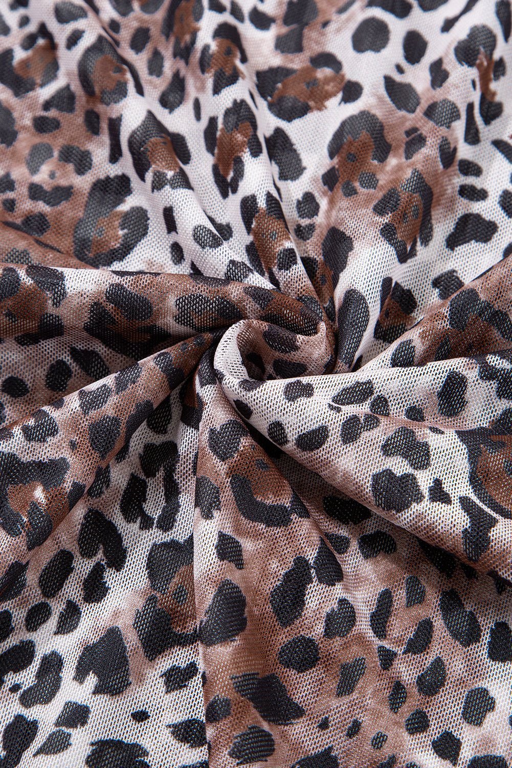 Multicolour Leopard Checkered Double Printed Reversible Sleeveless Long Dress