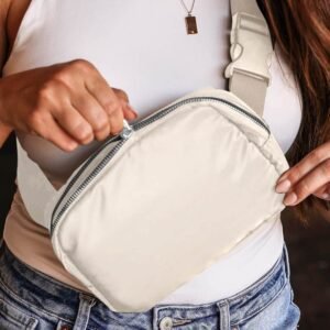 Casual Waterproof Zipped Crossbody Chest Bag 20*5*14Cm