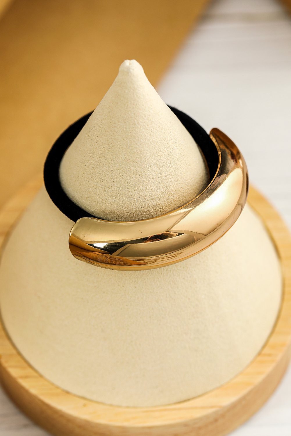 Gold Plated U-Shape Decor Vintage Hair Scrunchie