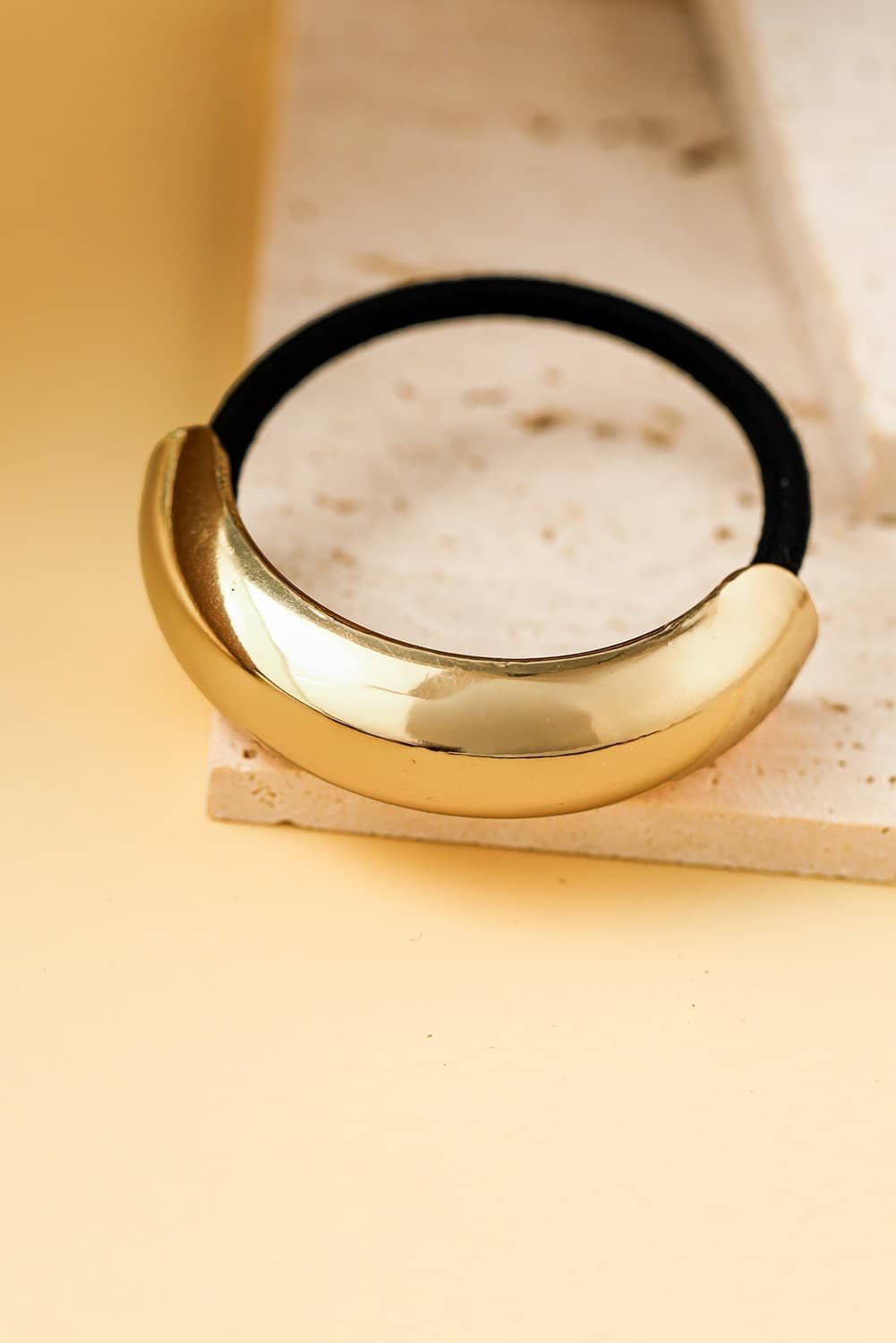 Gold Plated U-Shape Decor Vintage Hair Scrunchie