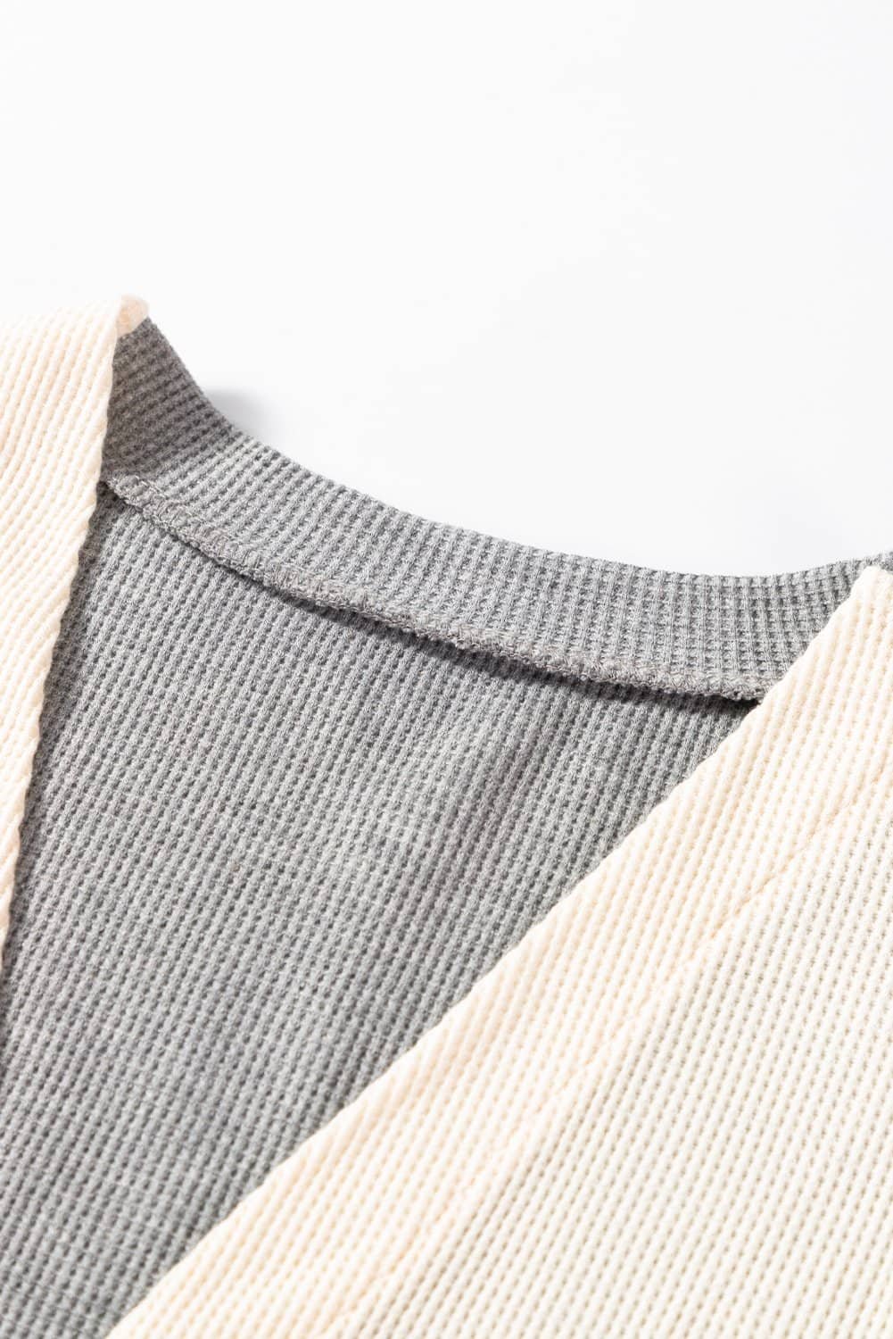 Black Stripe Colorblock Patchwork Open Front Cardigan With Pocket