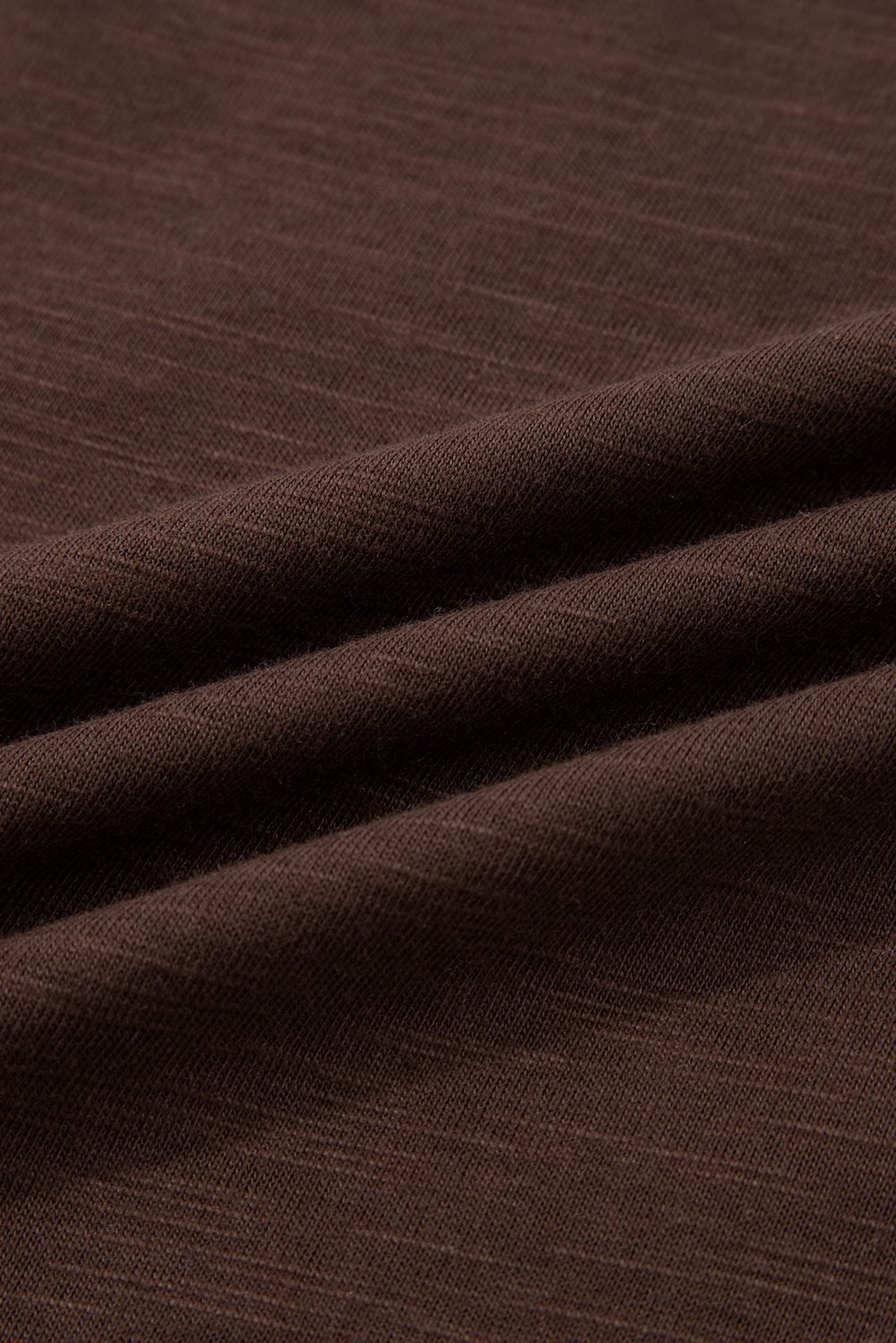 Dark Brown Sheer Lace Patchwork Casual Long Sleeve Tee