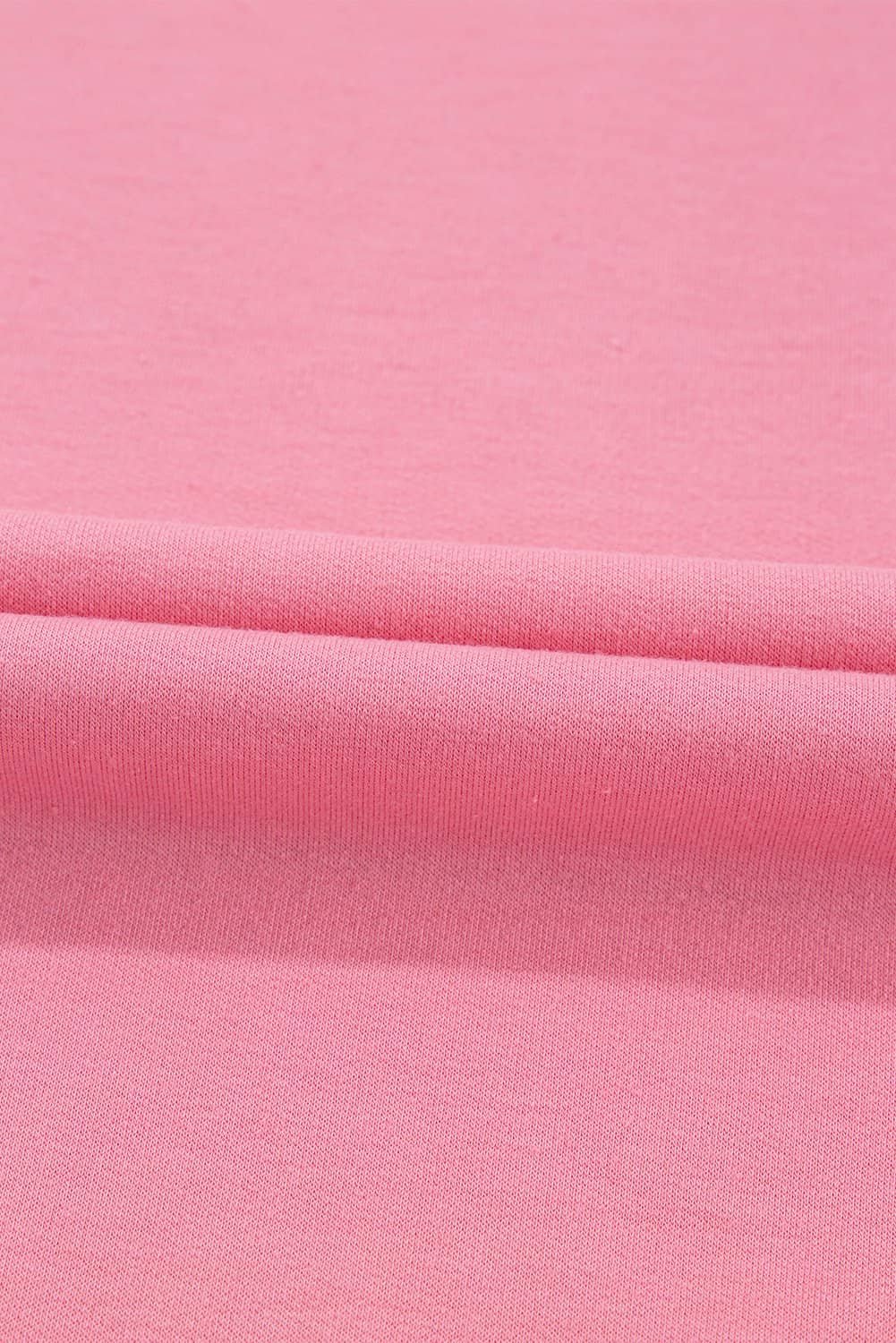 Peach Blossom Half Sleeve Raw Seam High Low Side Split Top