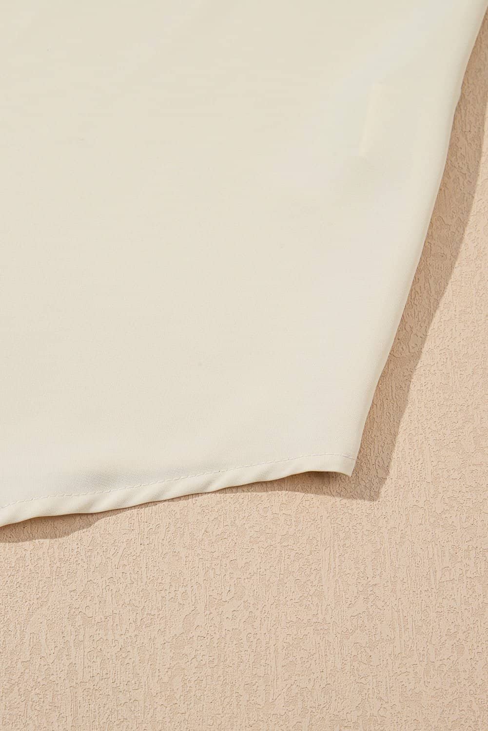 White Bow Knot Neckline Contrast Stripe Short Sleeve Blouse