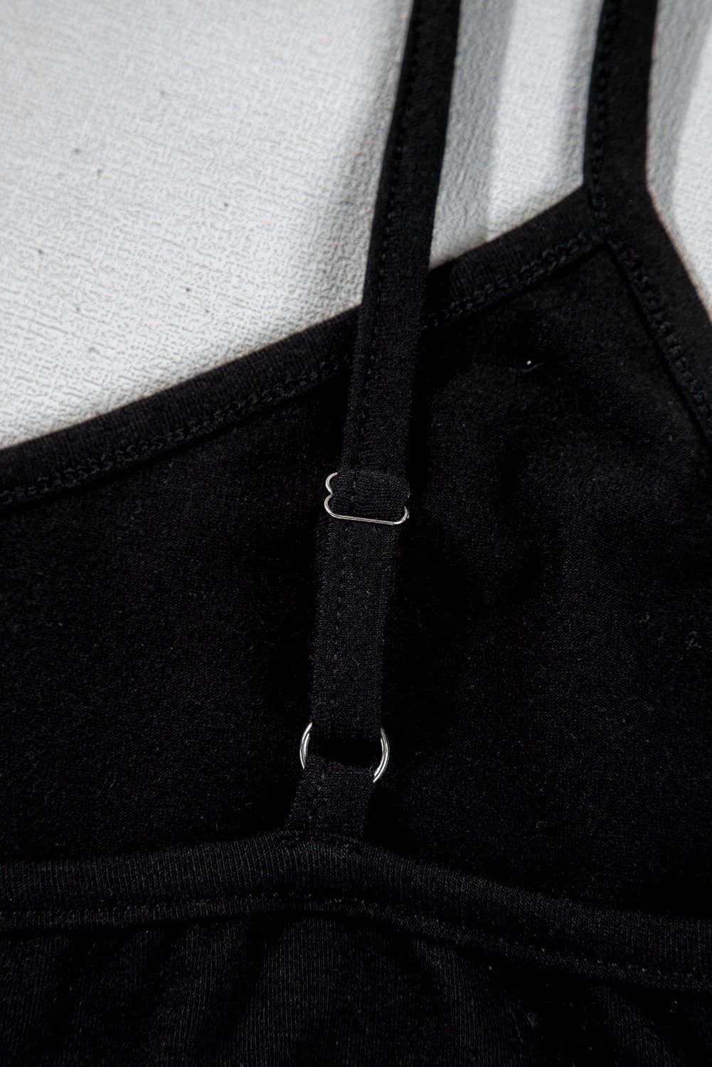 Black Sheer Floral Mesh Round Neck T Shirt