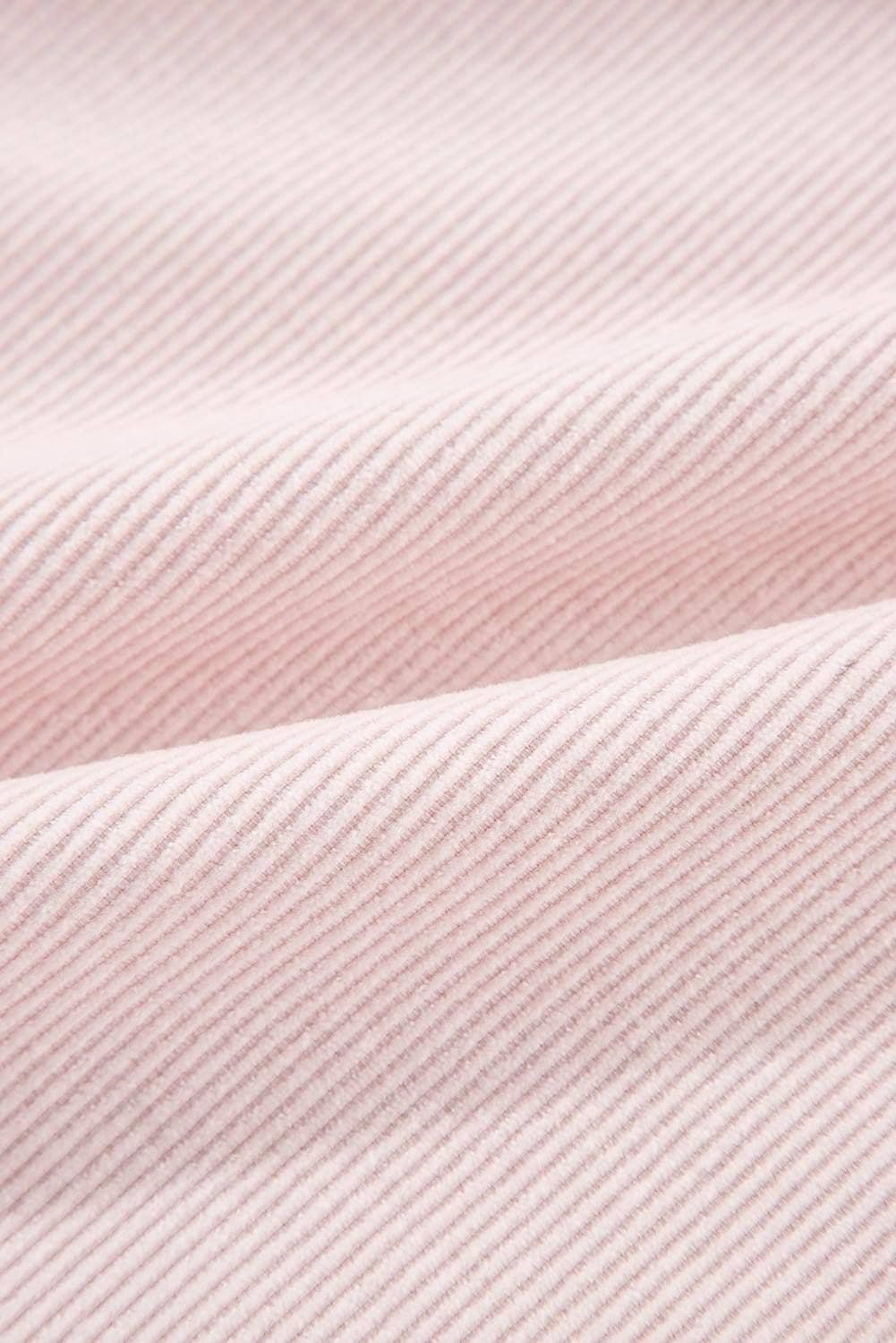 Delicacy Two-Tone Color Exposed Seam Corduroy Shacket